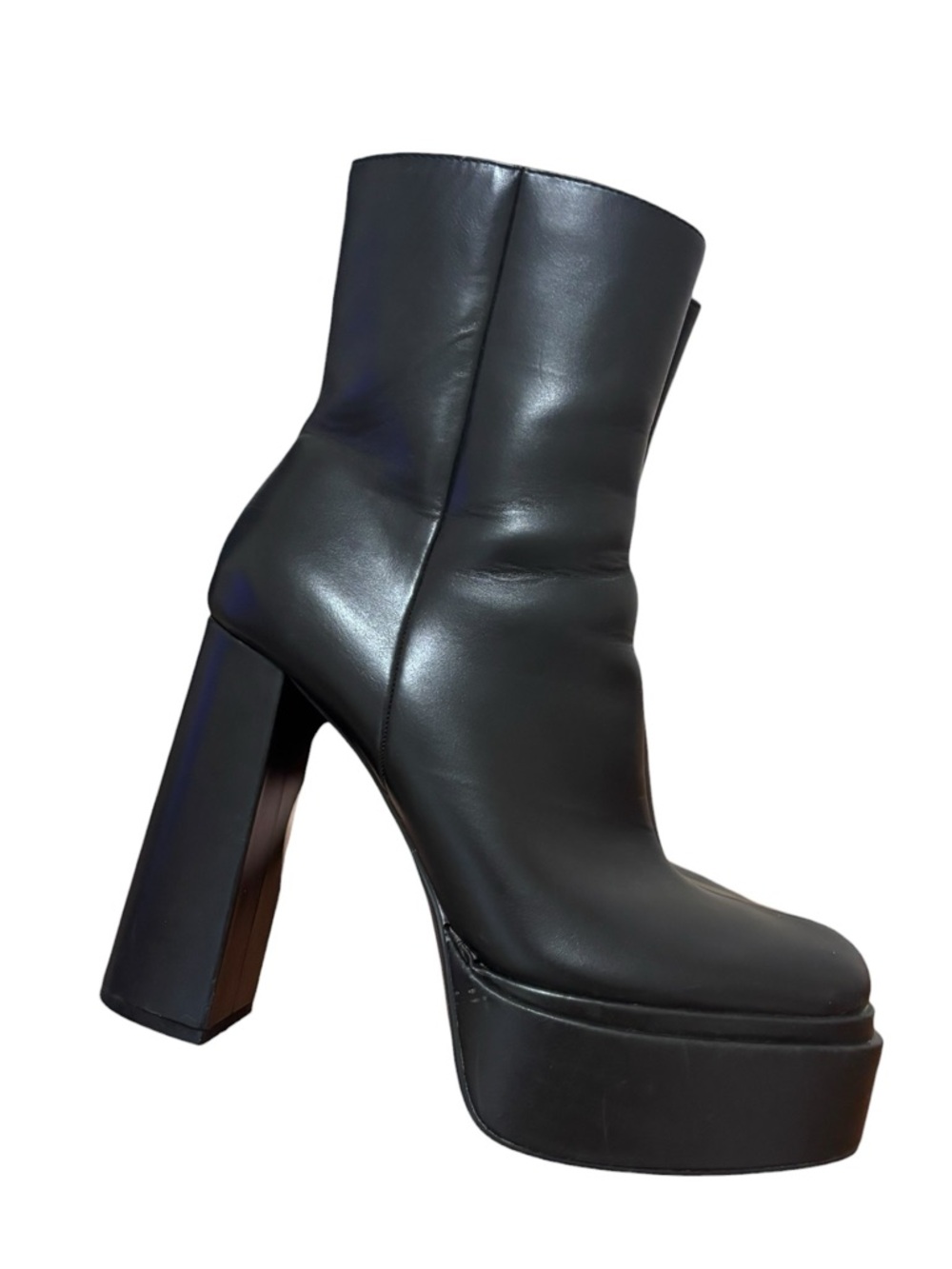 ZARA chunky platform ankle boots